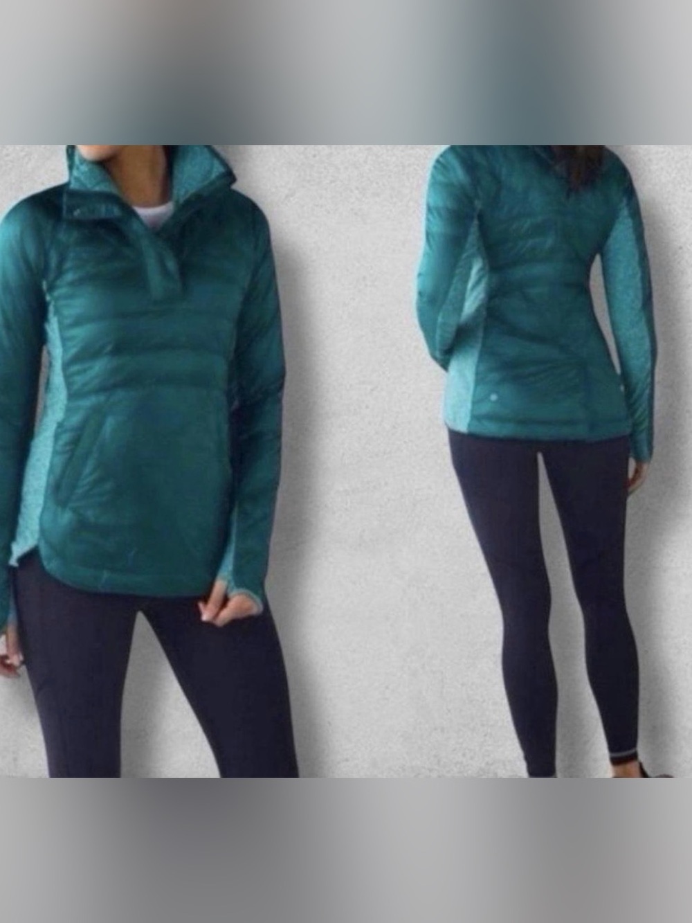 Lululemon For a Run Pulliver Jacket Womens size 2 Forage teal color
